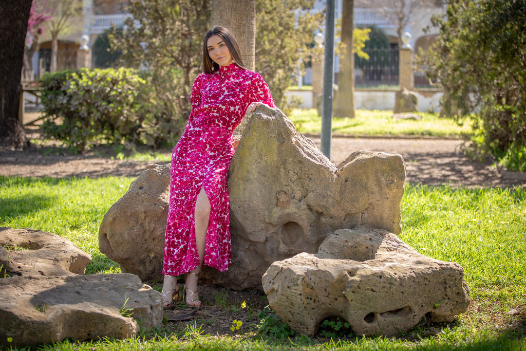 Vestido Andrómeda fucsia