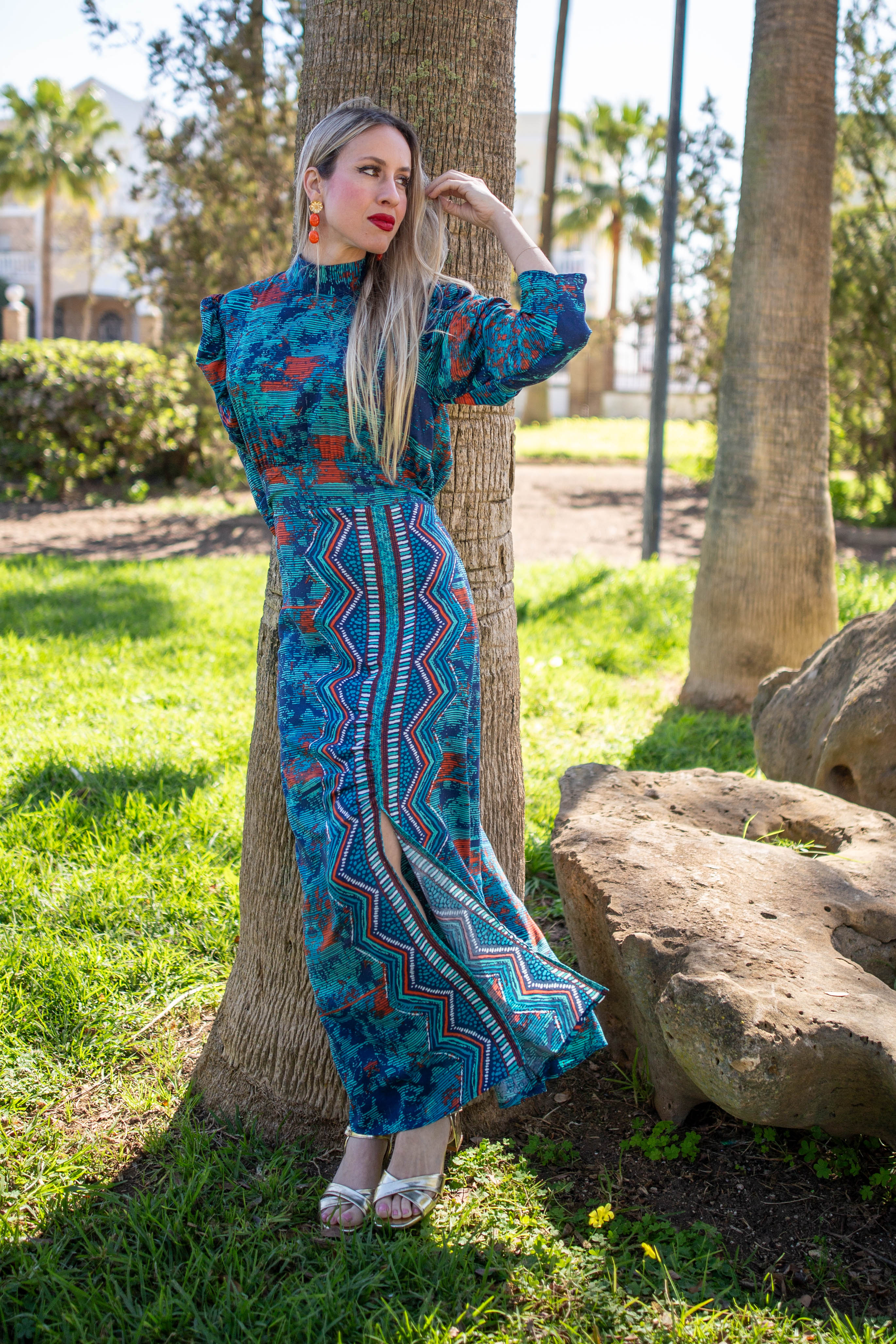 Vestido Andrómeda azul