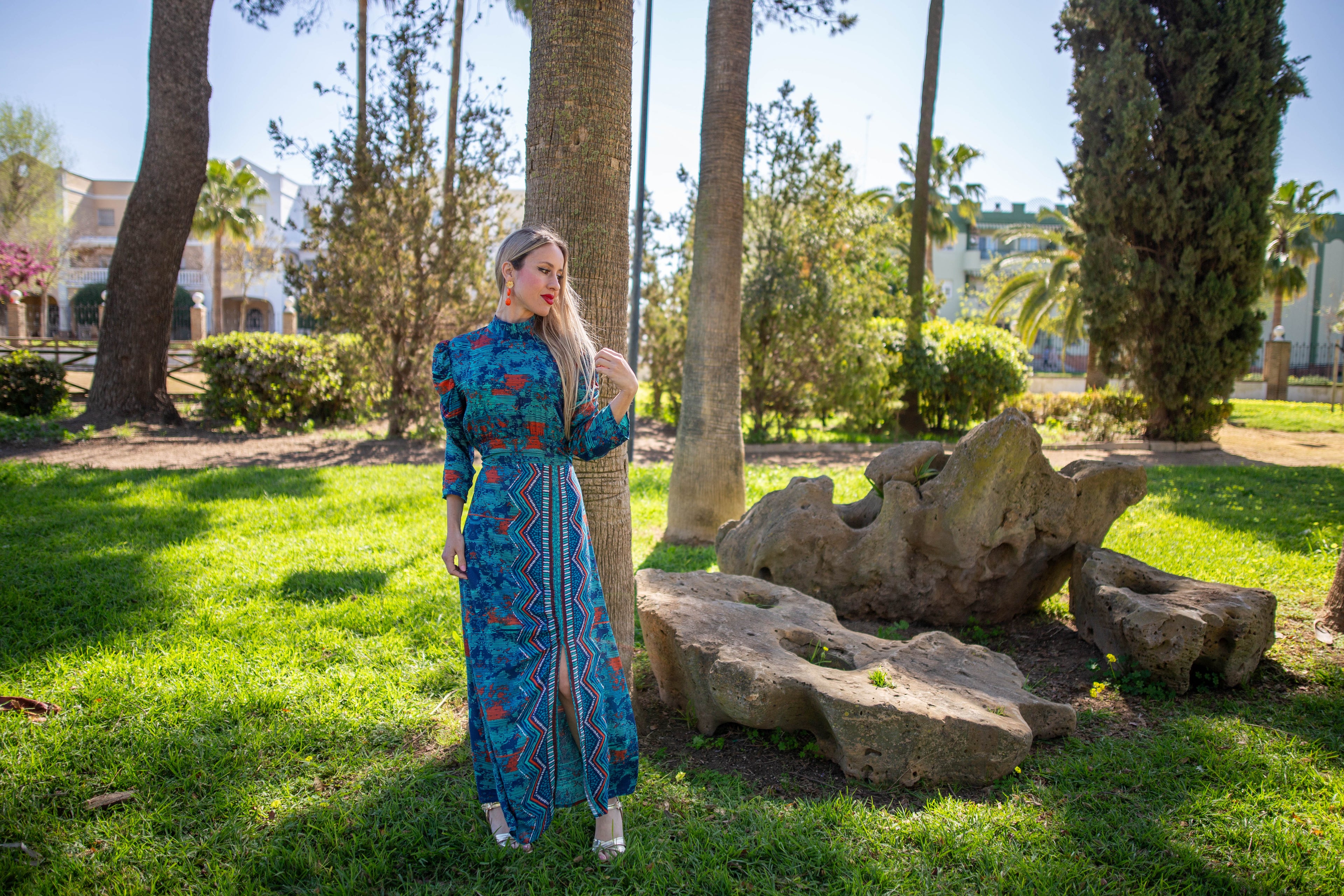 Vestido Andrómeda azul