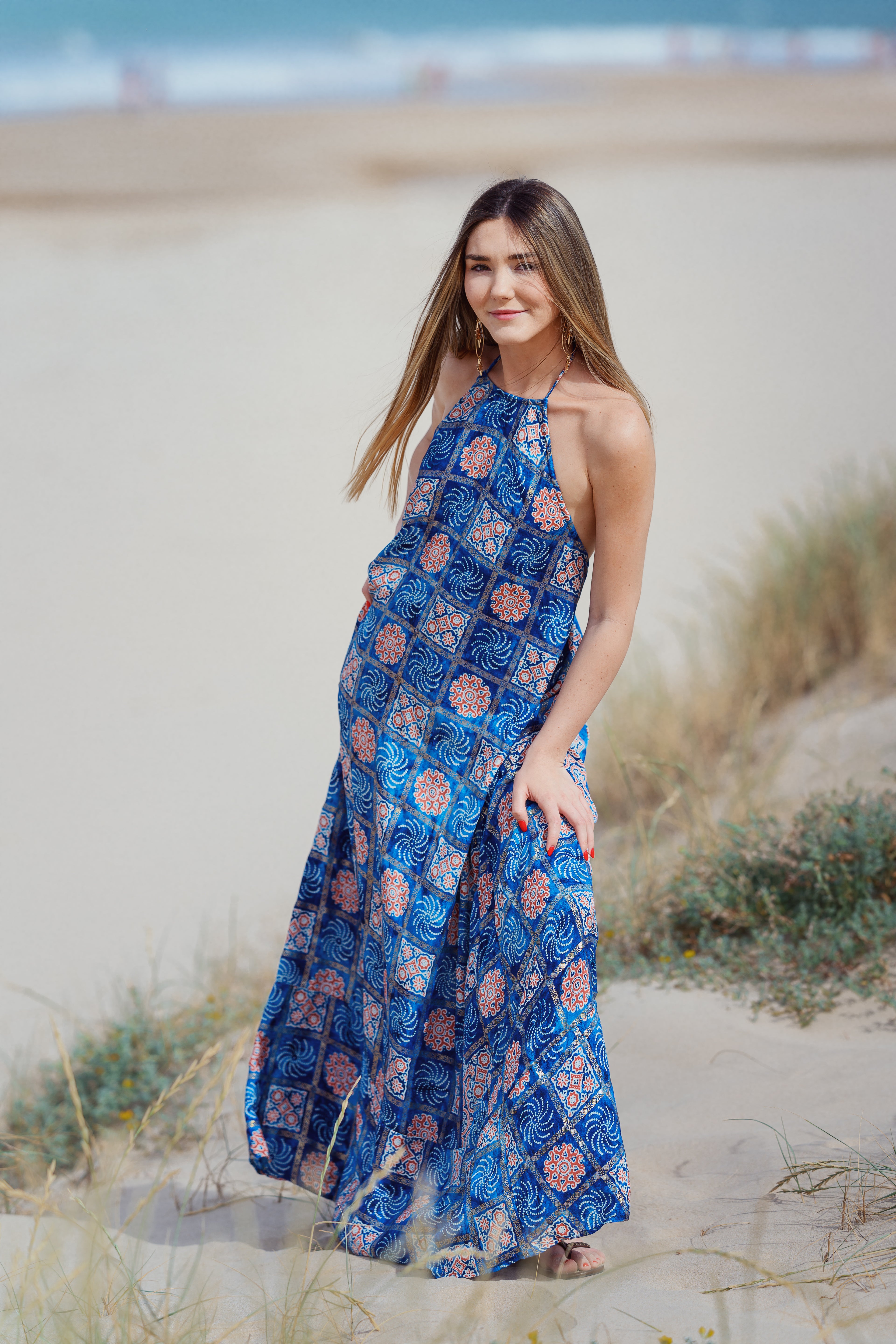 Vestido Venus azul