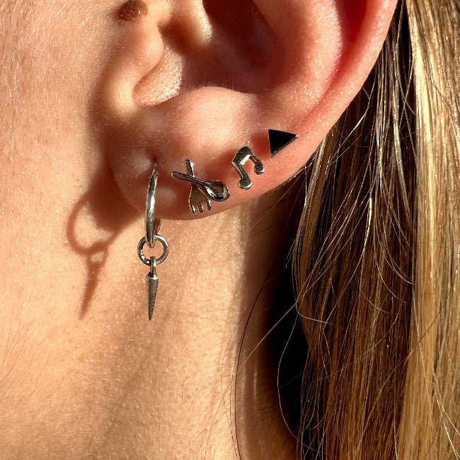 Trígono plateado - 23joyas